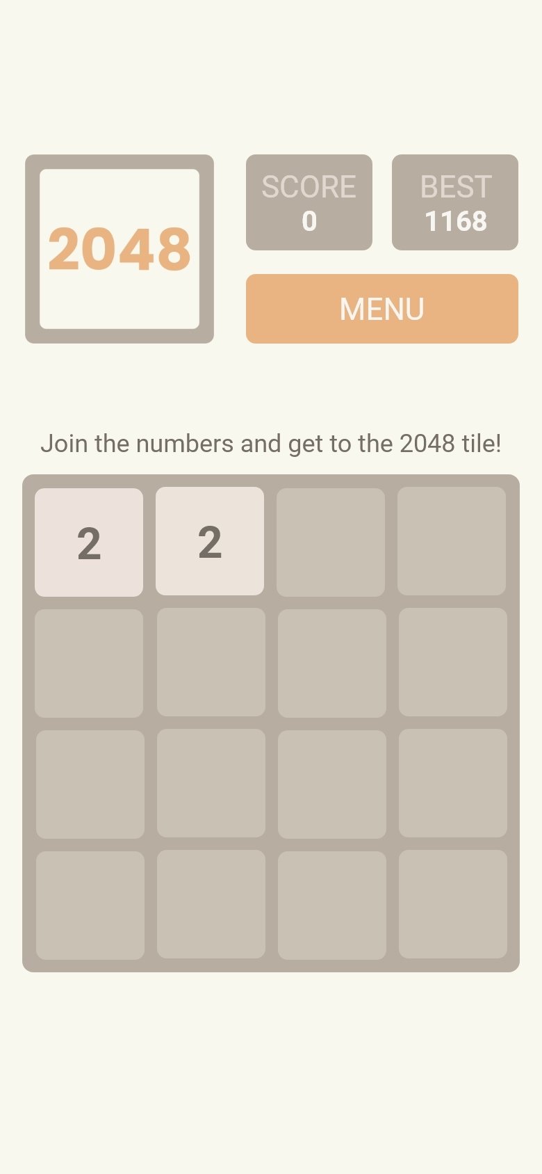 Sogrow 2048 screenshot – 2