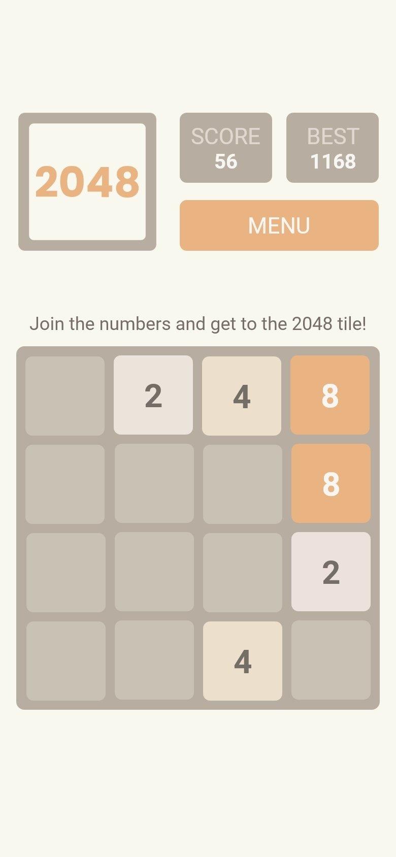 Sogrow 2048 screenshot – 3