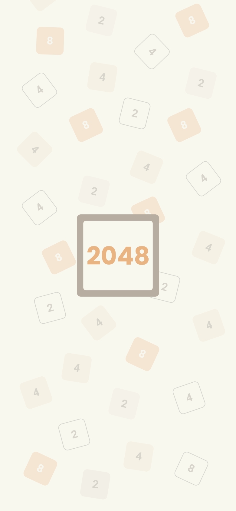 Sogrow 2048 screenshot – splash
